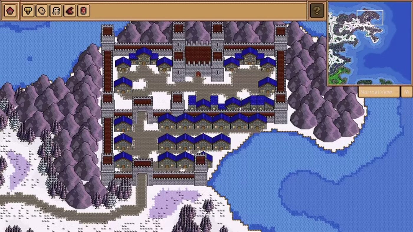 Fantasy World Manager gameplay view