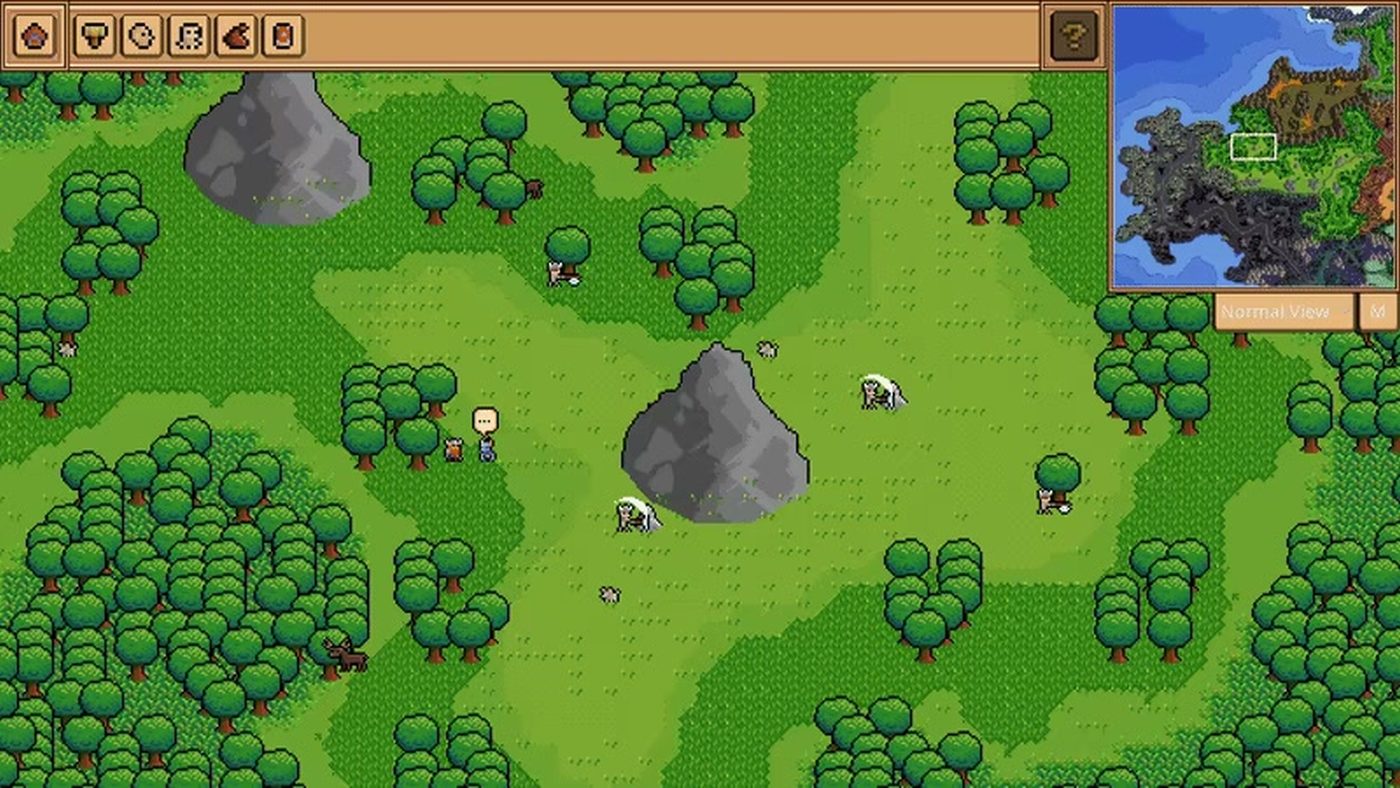 Fantasy World Manager editor interface with a map